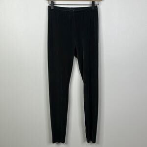 Eileen Fisher Graphite Velvet Ankle Leggings XXS NWT $138 Gray Stretch Slim Fit